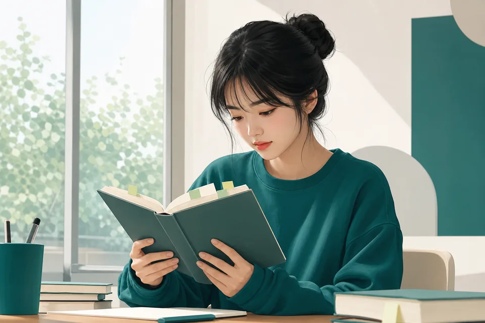 부대동 중3 국어 학습 장면 — 국어 개념 정리와 문제 훈련